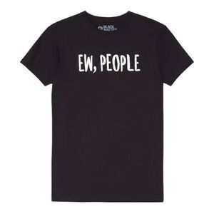 Hot Topic Ew, People Black T-Shirt Unisex Cotton Small EUC